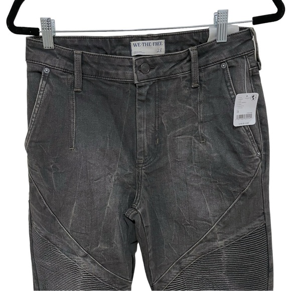 NWT FREE PEOPLE WE THE FREE VECTOR MOTO JEANS, SIZE 28 - Picture 5 of 14